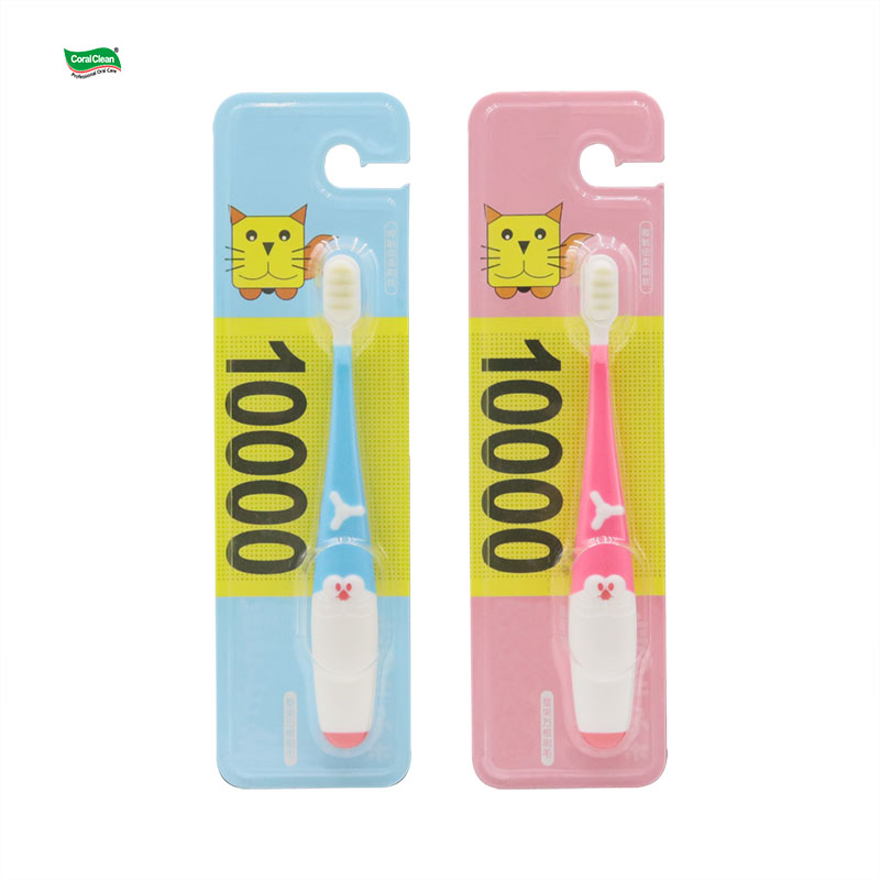 Children's Toothbrush with Soft Bristles and Fine Filaments Over 3 Years Old 10000 Extra Soft Bristles Kids Toothbrush