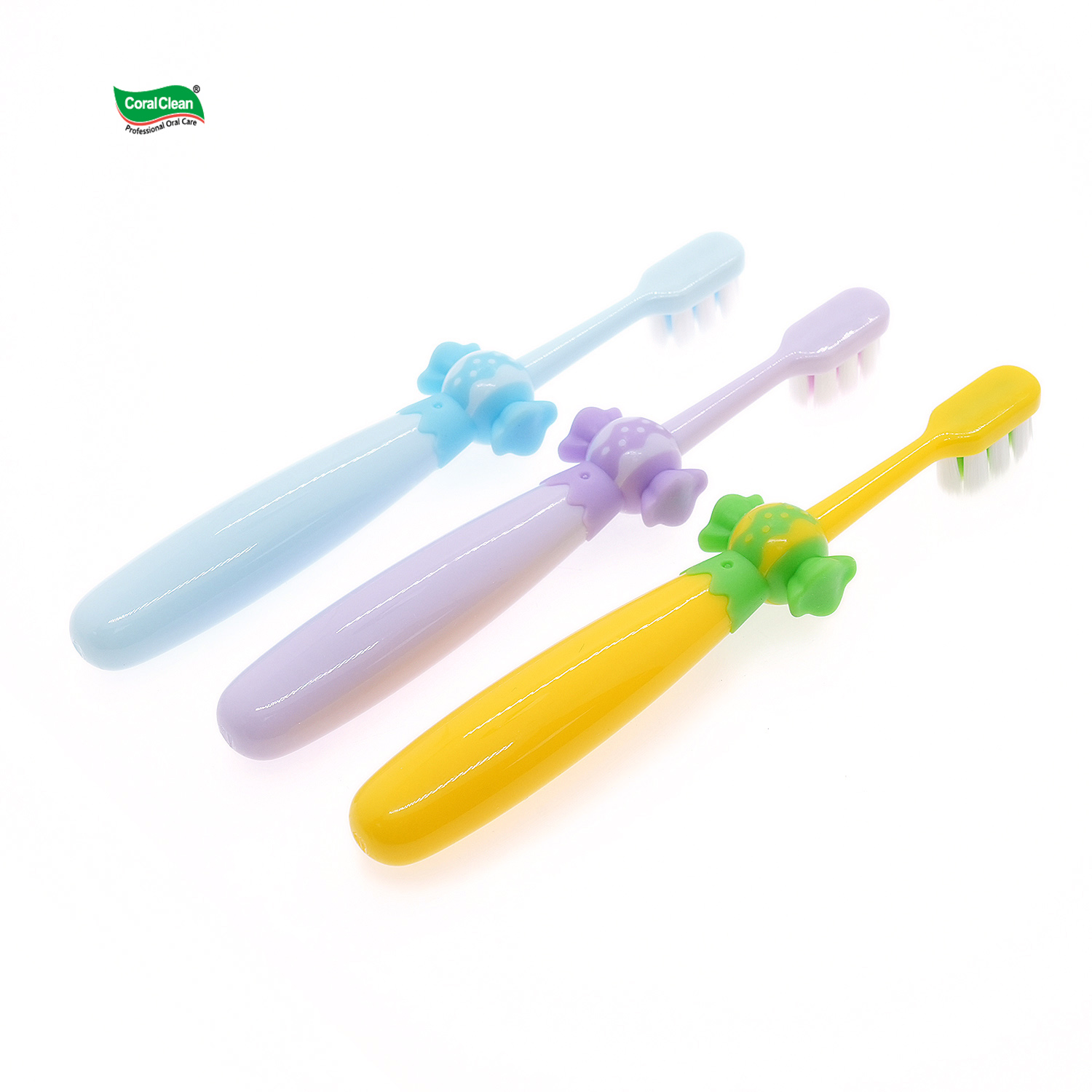 Soft Bristled Children Gum Care Toothbrush Cleaning Teeth Candy Shaped Colorful Kids Toothbrush.