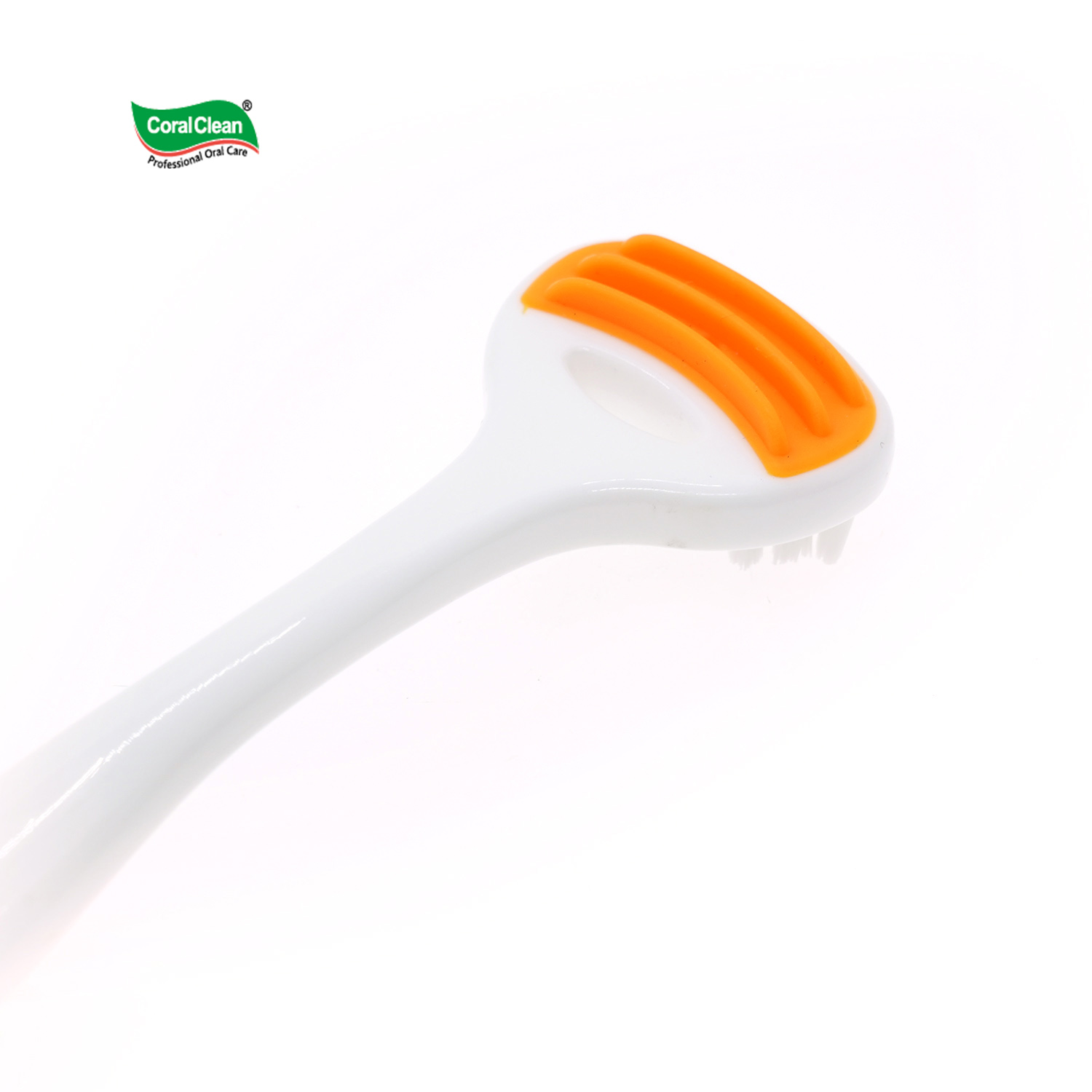 High Quality Tongue Coating Cleaner Double Head Soft Rubber Brush for Home Use Individually Packaged