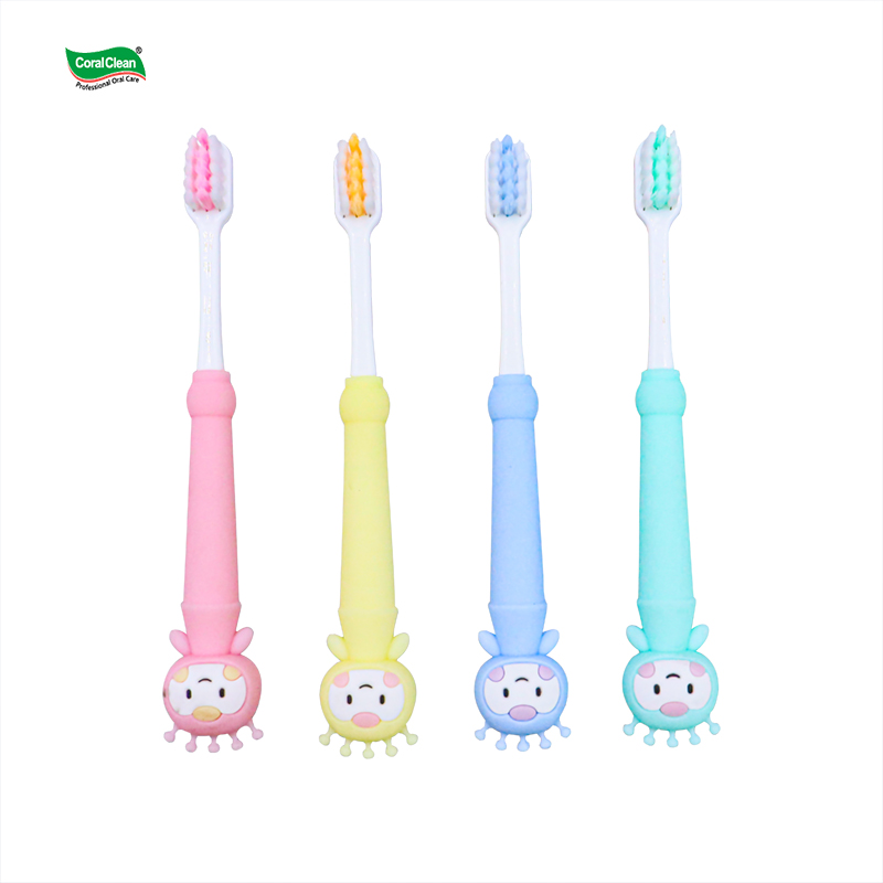 Personal Care Manufacturer Colorful Cute Children Toothbrush Ultra Soft Bristles Kid Toothbrushes