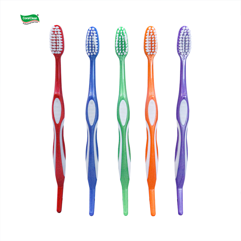 Orthodontic Toothbrush Double Ended Adult toothbrush V-shaped Brush with Interdental Brush Bracket Cleaning Brush