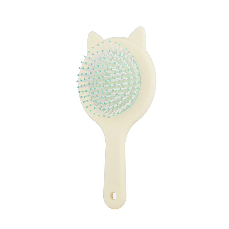 Manufacturer Cat Ear Cushion Brush with Massage Detangling Comb for Wet & Dry Hair