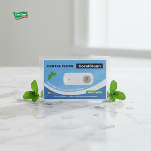 Wholesale Credit-Card Sized Floss Container Pocket Travel Dental Floss Cards Nylon Waxed Mint Floss Pick Dispenser with Mirror