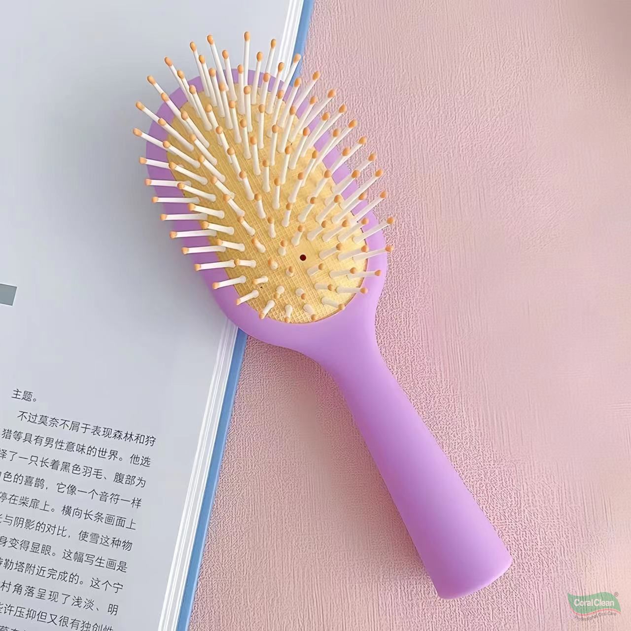 OEM ODM Vertical Scalp Massage High Elasticity Air Cushion Hair Brush Ergonomic Handle Promotes Blood Circulation Anti-tangle