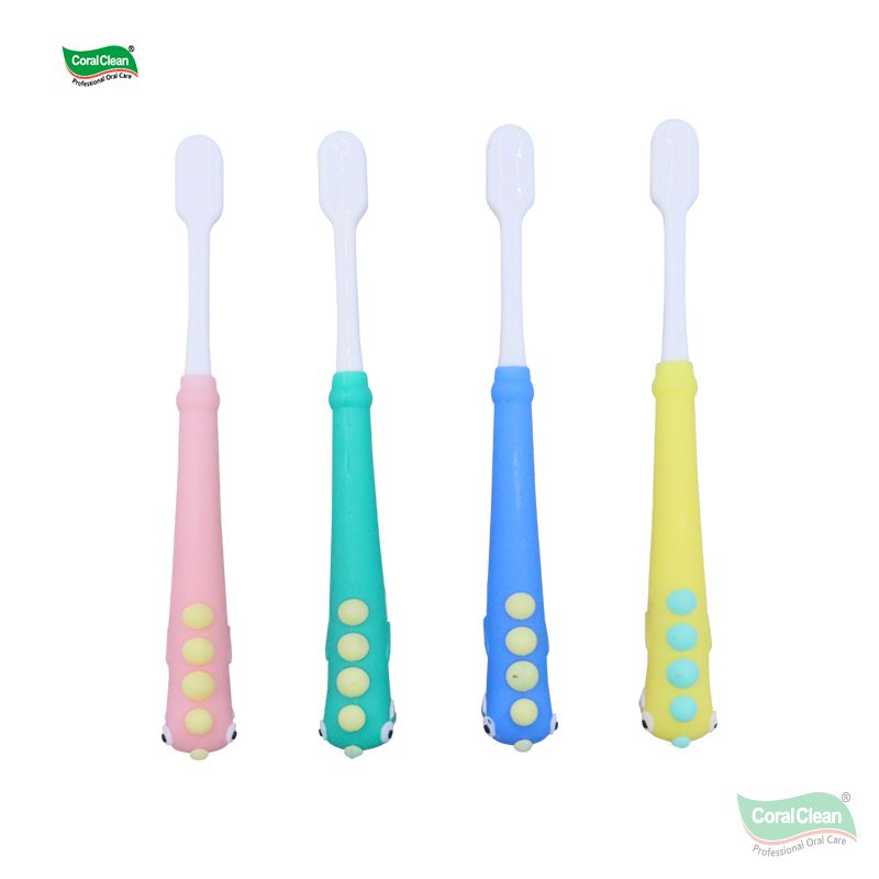 Cute Cartoon Dinosaur Shape Soft BPA-Free Bristle Non-slip Grip Manual Child Toothbrush for Kid Toddlers Gift Children Oral Care