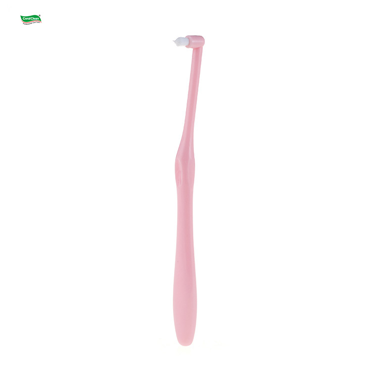 Multi Purpose Oral Hygiene Products Single Tuft Toothbrush Ortho Brushing