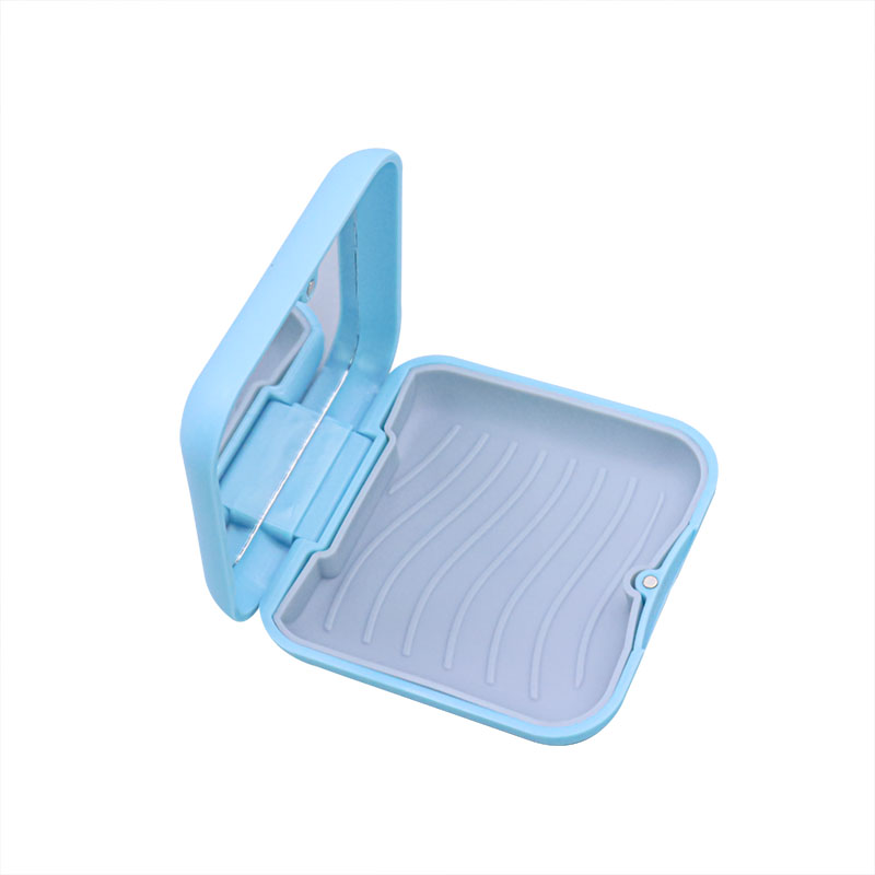 Dental Tray Case with Mirror Caja Retenedor De Ortodoncia Silicone Container Retainer Box