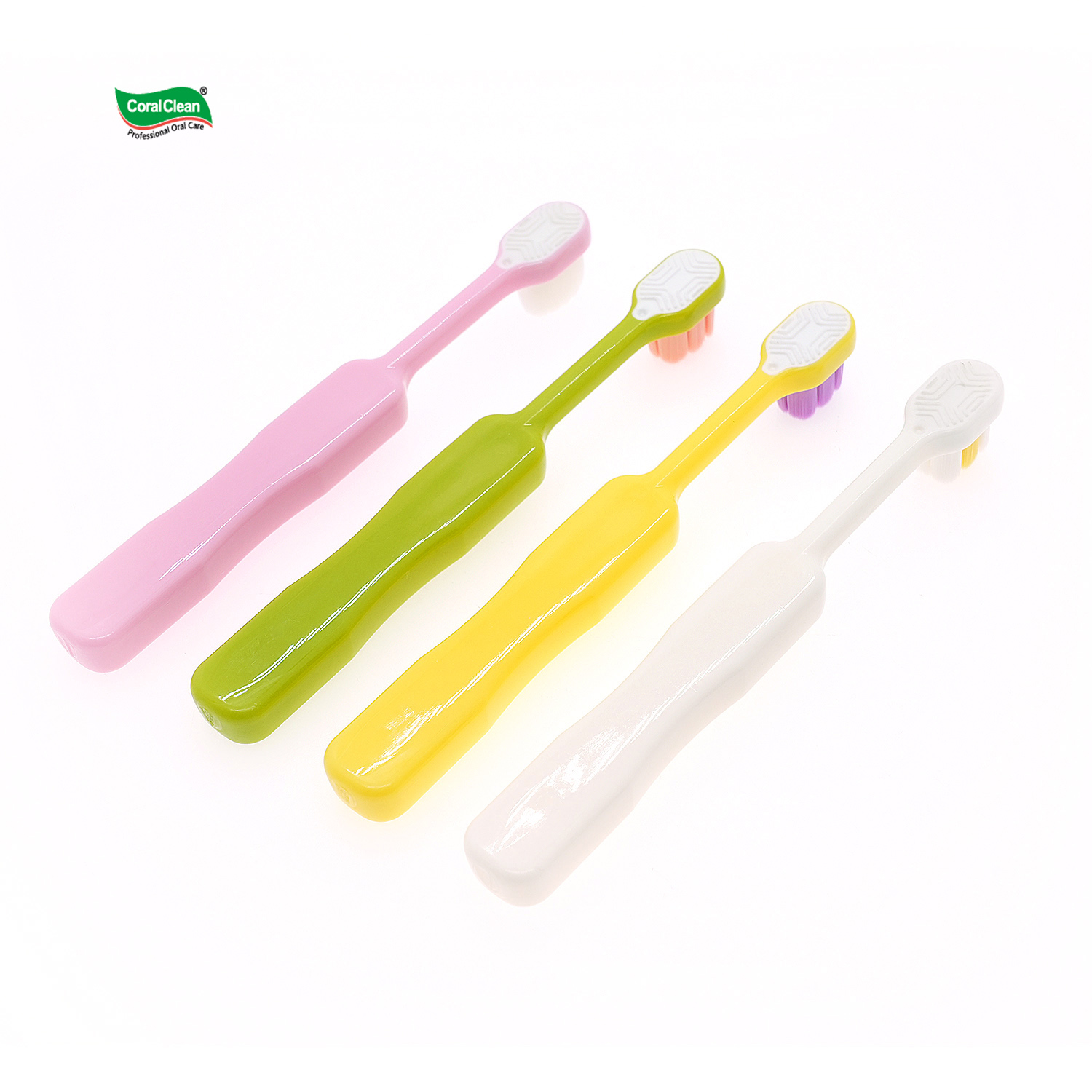 Wholesale Children Toothbrush Soft Bristles with Multiple Bristles Double Pack Kids Toothbrushes for 3-6 Years Old