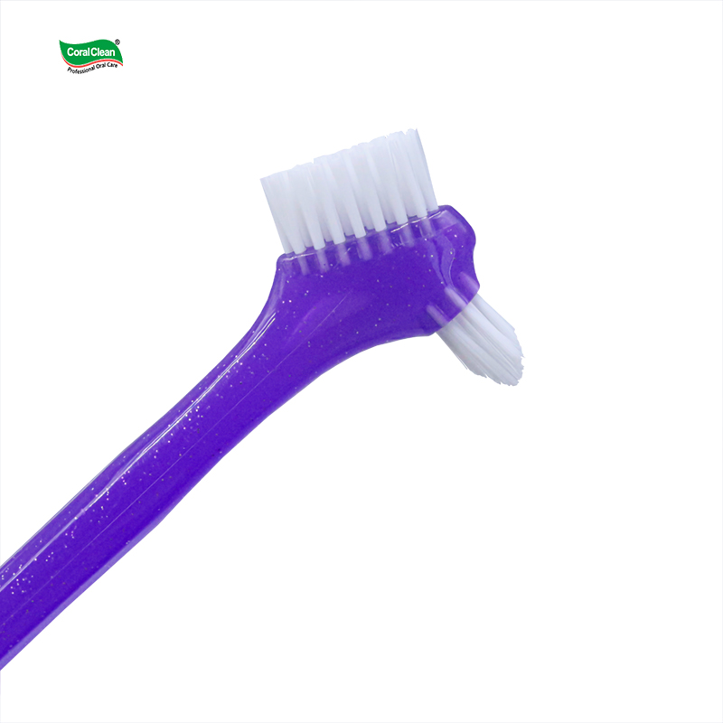 Dental Oral Care Double Head V Shape Orthodontic Toothbrush Denture Brush Deep Cleaning