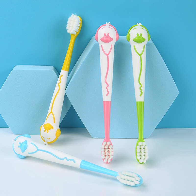 Cartoon Music Duck Style Children Toothbrush Small Head Soft bristles Baby over 3 Years Old Kids Teeth Brush