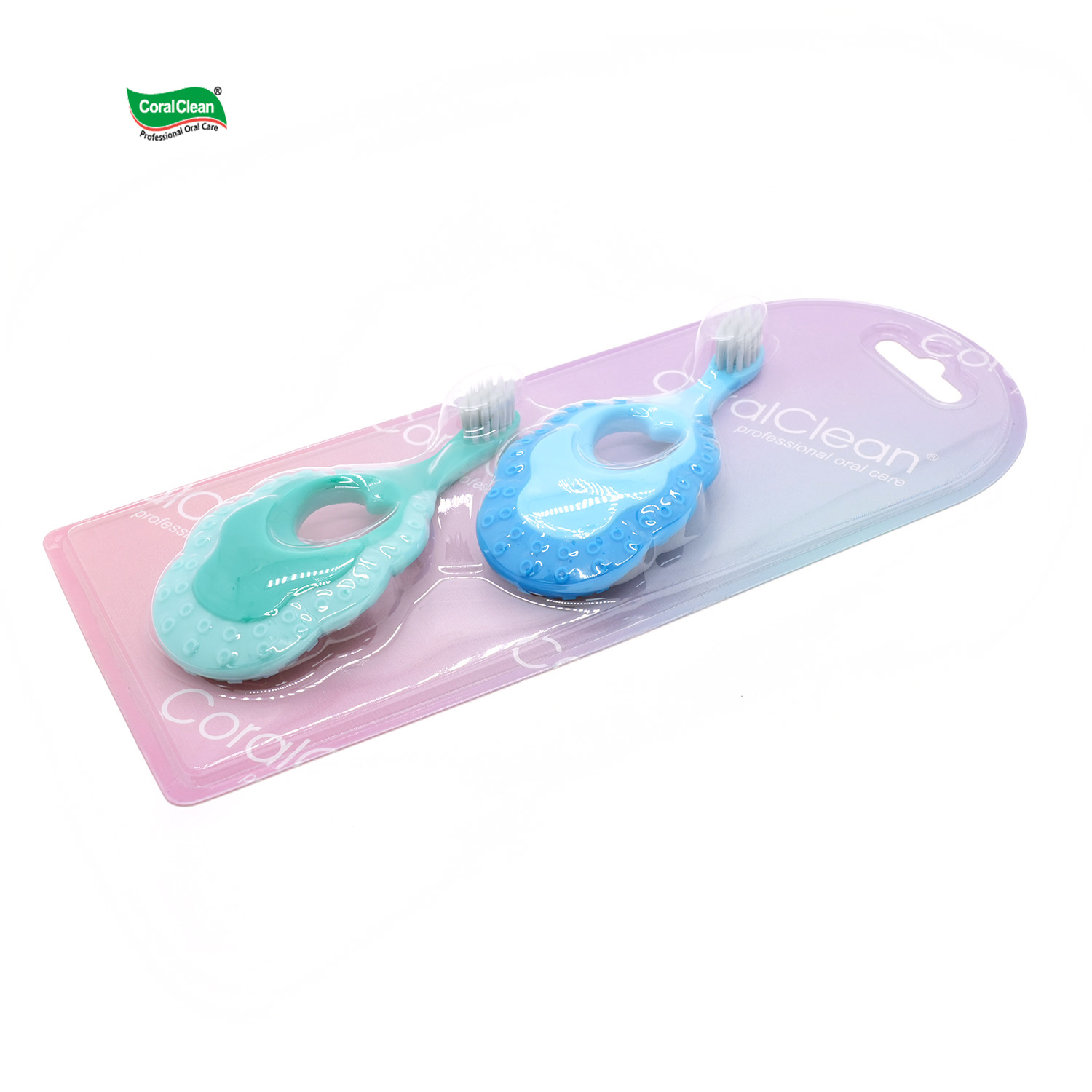 Cute Children Toothbrush Soft Bristled 0-3 Years Old Cleaning and Protecting Gums Baby Training Toothbrush