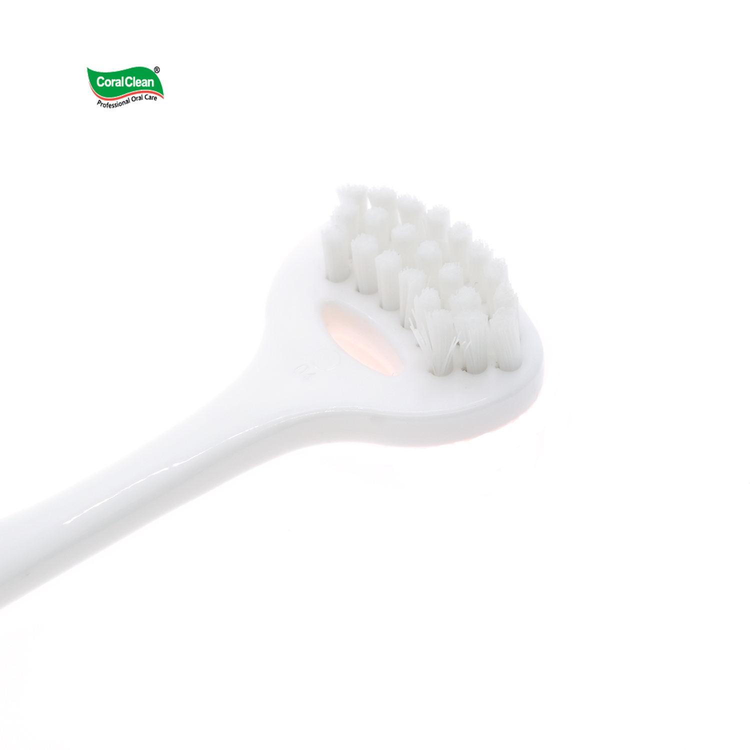 High Quality Tongue Coating Cleaner Double Head Soft Rubber Brush for Home Use Individually Packaged