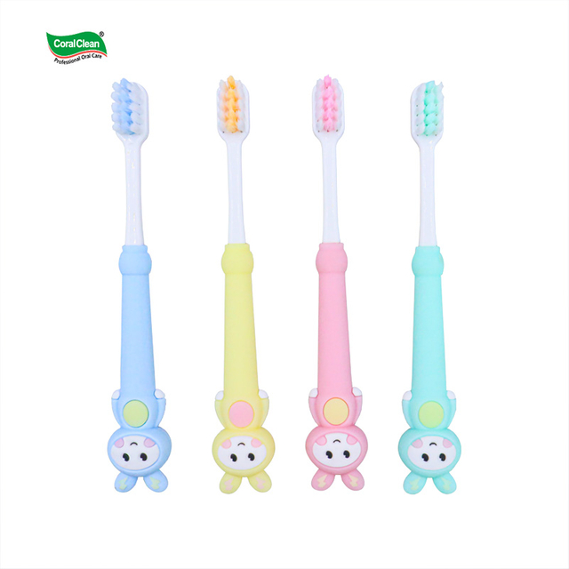 Colorful Extra Soft Bristles Child Toothbrush Cute Rabbit Style Kids Toothbrush Keep Cleaning