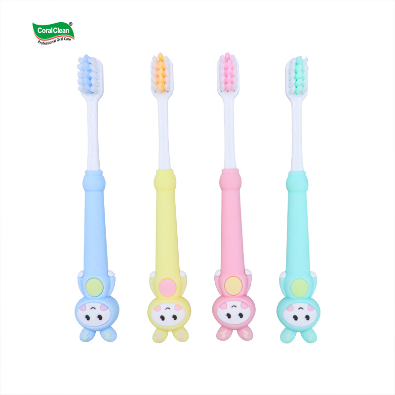 Colorful Extra Soft Bristles Child Toothbrush Cute Rabbit Style Kids Toothbrush Keep Cleaning