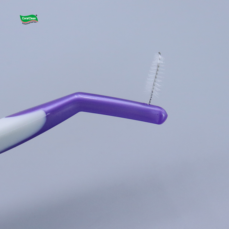 Orthodontic Toothbrush Double Ended Adult toothbrush V-shaped Brush with Interdental Brush Bracket Cleaning Brush