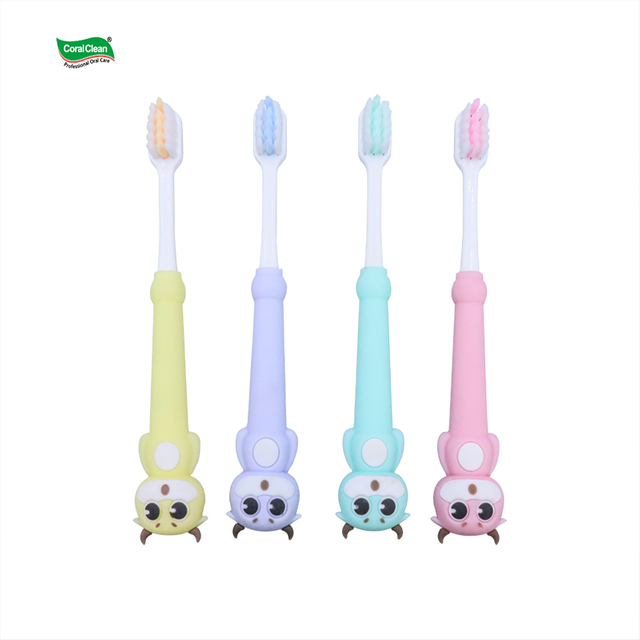 Manufacturer Child Toothbrush Ultra Soft Bristles Calf Shaped Design Cute Kid Non-slip Handle Toothbrushes