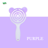 Custom Logo OEM Gradient Bear Comb Fashionable Rainbow Color Hair Detangling Brush for Kids Gift