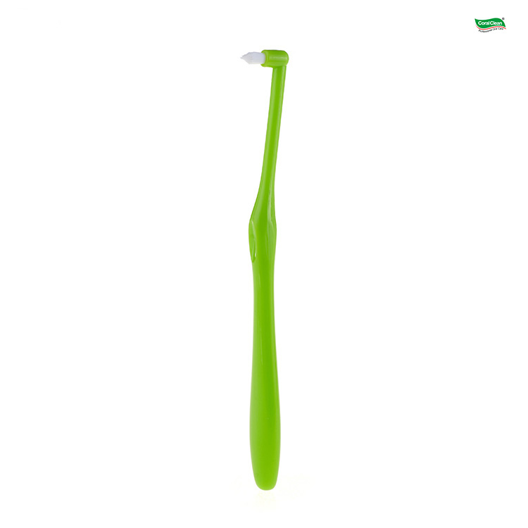 Multi Purpose Oral Hygiene Products Single Tuft Toothbrush Ortho Brushing