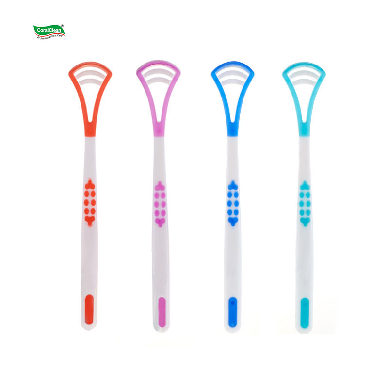 Disposable Tongue Scraper Adult Tongue Cleaner Plastic Package Oral Cleaning