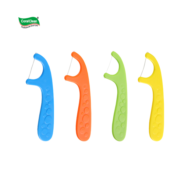 Dental Children Stick Colorful Kids Floss Dental Pick Oral Cleaning Care
