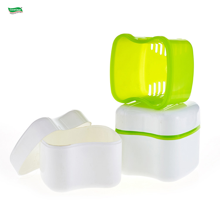 Factory Price Customized Logo Colorful Plastic Orthodontic Denture Storage Box