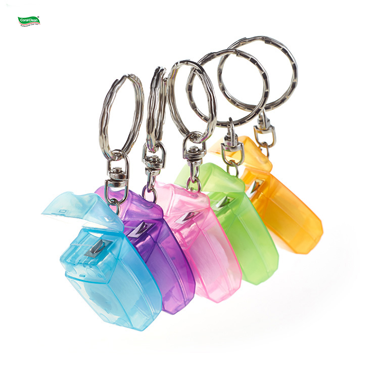 Private Label Dental Floss in Box Key Chain Dental Flosser Panties