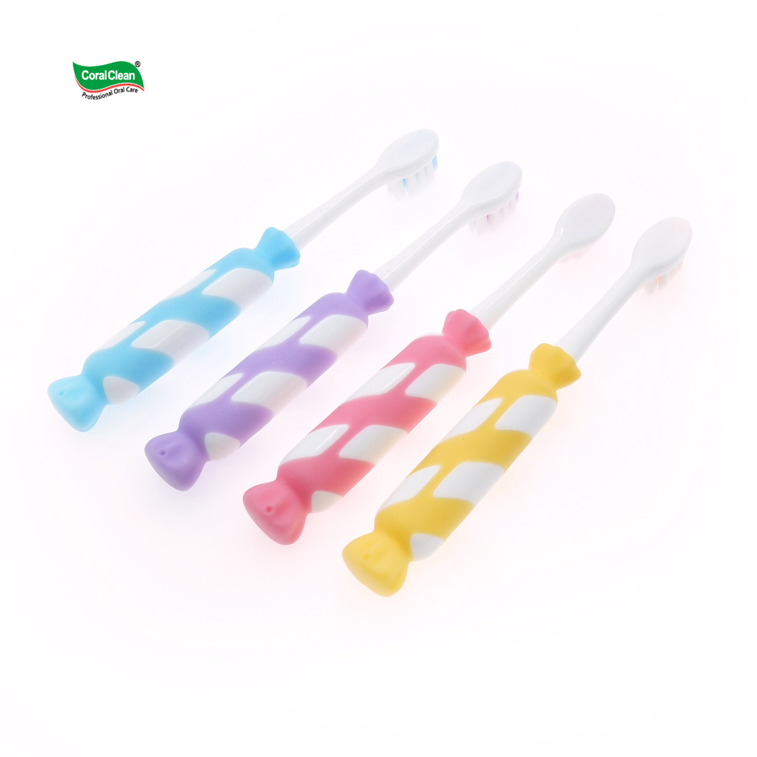 Candy Shaped Handle Colorful Children Toothbrush Soft Bristles Cute Kids Tooth Brushes