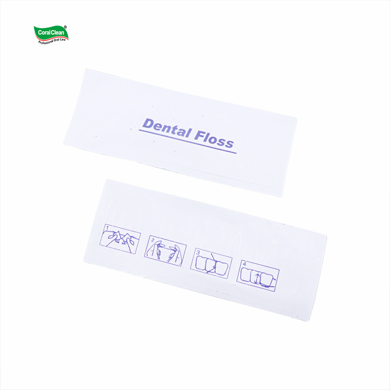 Single Packaging Dental Floss Coated Paper Independent Packaging Floss OEM Processing Customization