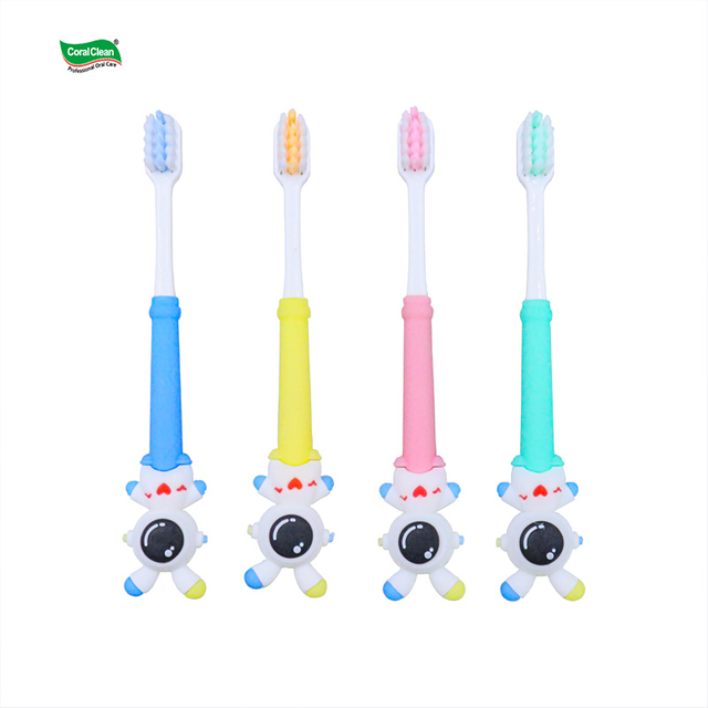 OEM Kids Soft Bristles Toothbrush Cartoon Rabbit Shaped Handle Children Plastic Toothbrush for Home Use