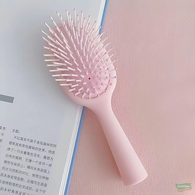 OEM ODM Vertical Scalp Massage High Elasticity Air Cushion Hair Brush Ergonomic Handle Promotes Blood Circulation Anti-tangle