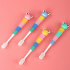 Kids Soft Bristle Toothbrush for Ages 3-12 Ergonomic Cartoon Handle Anti-Slip PP Material Child-Friendly Oral Care