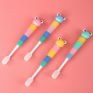 Kids Soft Bristle Toothbrush for Ages 3-12 Ergonomic Cartoon Handle Anti-Slip PP Material Child-Friendly Oral Care
