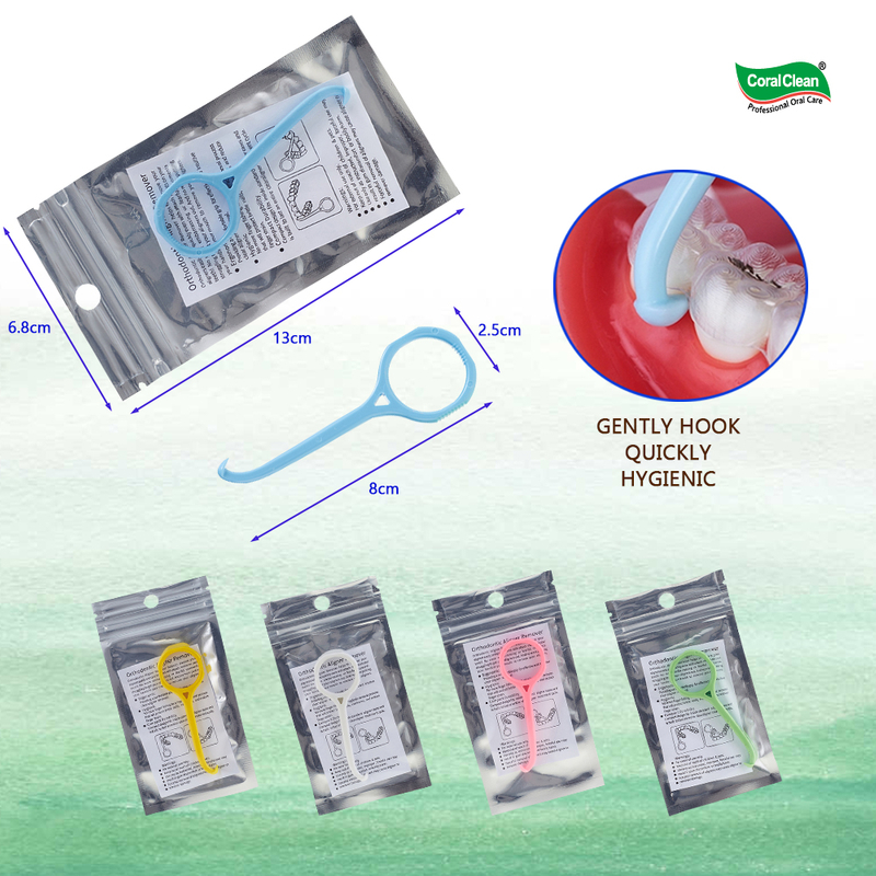 Individual Packaged Aligner Removal Tool Invisible Dental Clear Aligners Removal Hooks Multilayer