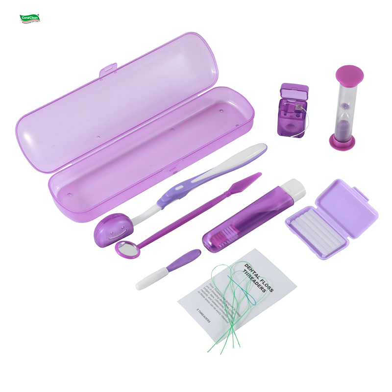 Oral Care Appliances Orthodontic Clean Kit Complete Dental Kit Ortho Care Kit 8 in 1 Set