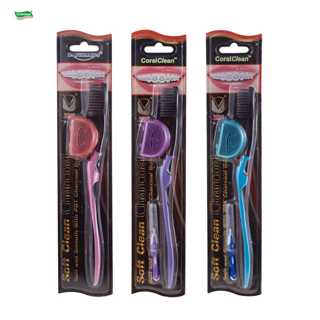 Wholesale Popular Tooth Brushes Toothbrush Orthodontic Charcoal Bristle Home Used