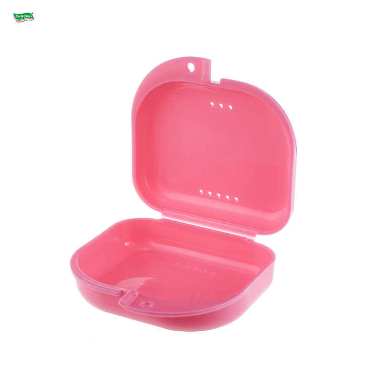 Manufacturer Logo OEM Cleaning Bath Box Denture Case Keep Clean