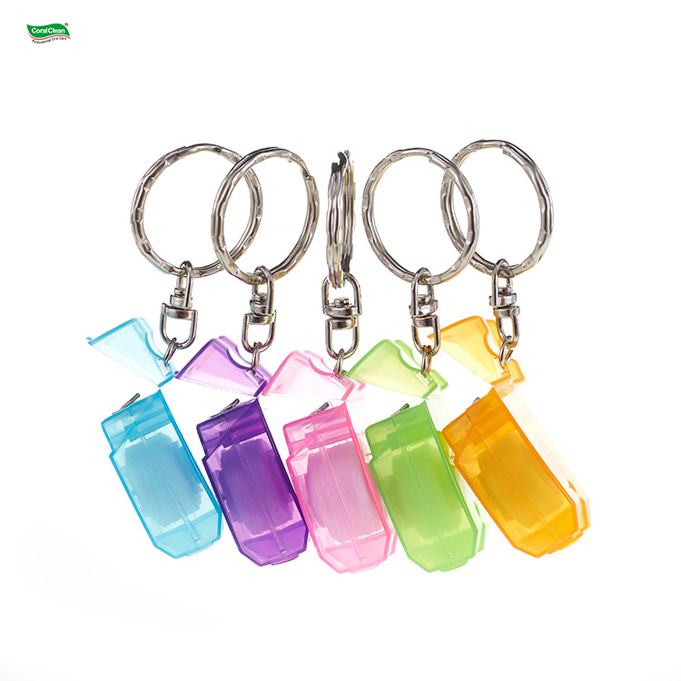 Private Label Dental Floss in Box Key Chain Dental Flosser Panties