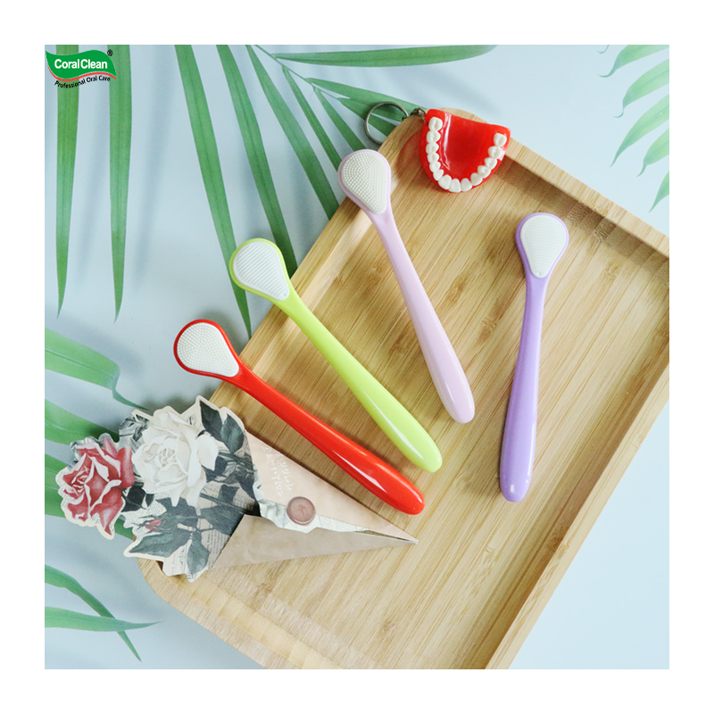 Tongue Cleaning Tool Tongue Coating Brush 2-piece Set Travel Daily Tongue Scraper