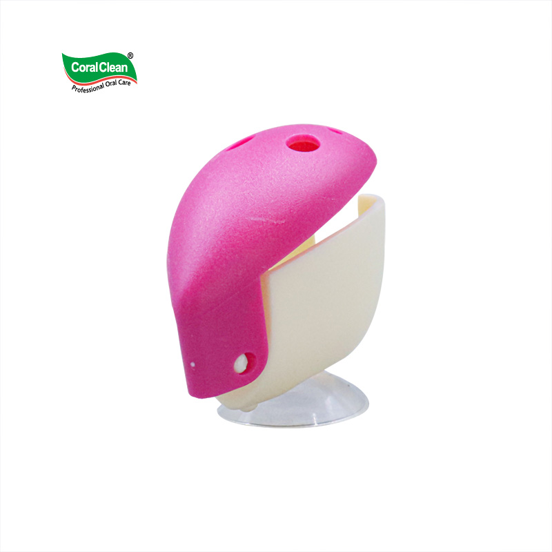 Smiling Face Suction Cup Toothbrush Holder Creative Bathroom Wall Mounted No Punching Toothbrush Storage