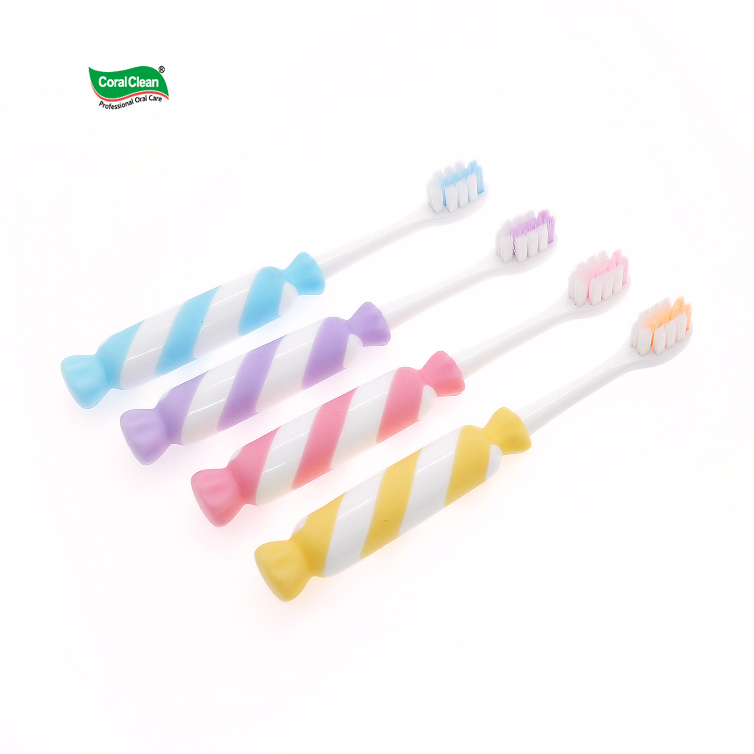 Candy Shaped Handle Colorful Children Toothbrush Soft Bristles Cute Kids Tooth Brushes