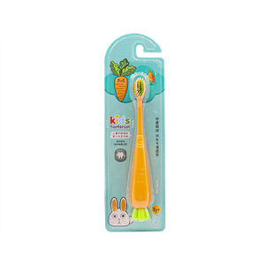Carrot Style Stand-Up Children Toothbrushes Above 2 Years Old Kids Teeth Brush