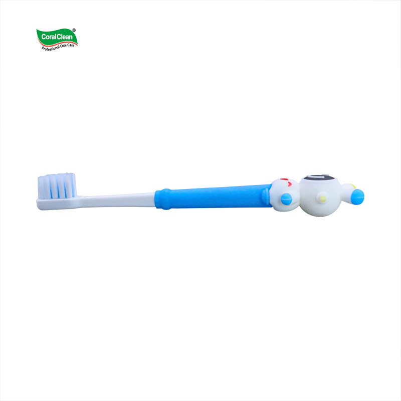 OEM Kids Soft Bristles Toothbrush Cartoon Rabbit Shaped Handle Children Plastic Toothbrush for Home Use