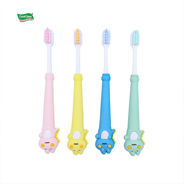 Baby Dinosaur Children Toothbrush Soft Hair for Household Use Cartoon Design Small Head Kids Toothbrush