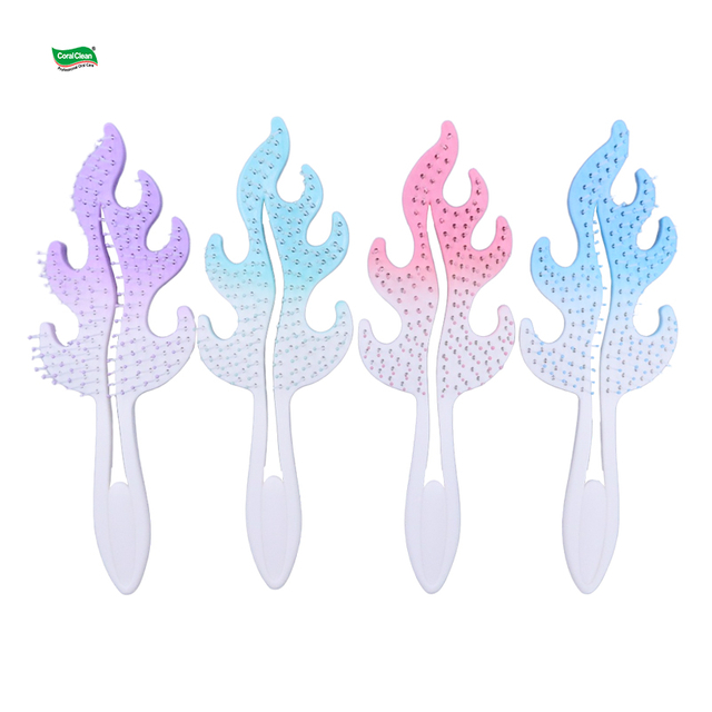 Flame Shape Vent Hair Comb for Hair Styling Tangle-Free and Scalp Friendly