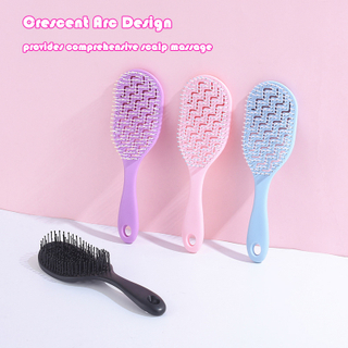 Professional Scalp Massage Brush Hollow Design Tangle-Free Styling