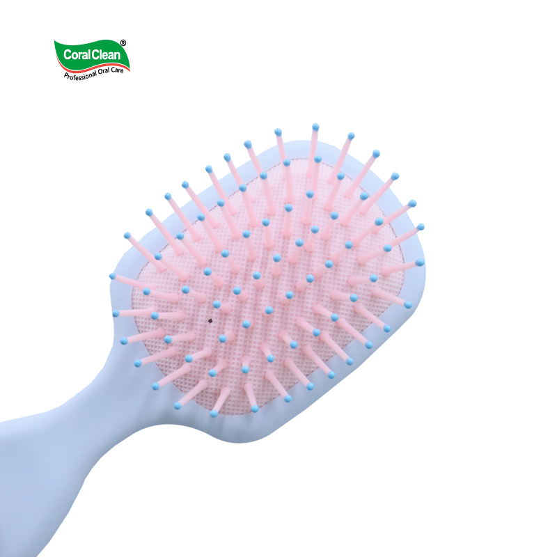 Children's Macaron Color Anti-Static Air Cushion Hairbrush, Portable Detangling & Scalp Massage Brush for Fine Hair