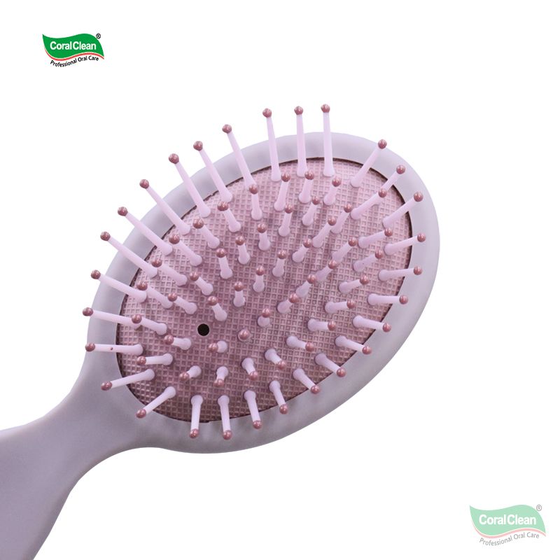 Soft Elastic Coating Kids Air Cushion Hair Brush Detangling for Children Gentle on Scalp Portable Travel Wholesale Custom Logo