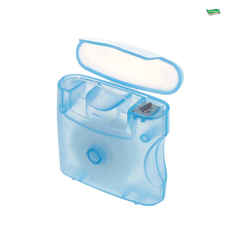 Abrasive Colored Dental Floss 50 Meters Mint Flavor High Quality