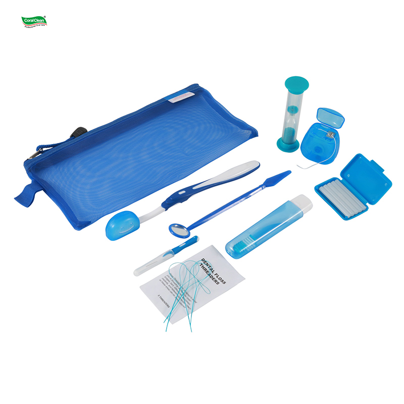 Oral Hygiene Dental Kit Portable 8 in 1 Orthodontic Care Kit