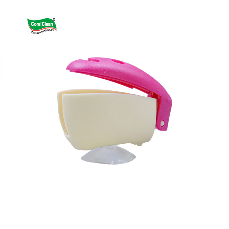Smiling Face Suction Cup Toothbrush Holder Creative Bathroom Wall Mounted No Punching Toothbrush Storage